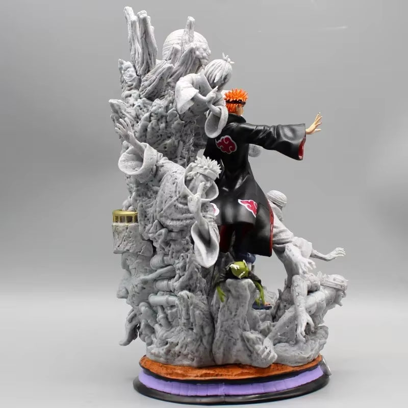 Naruto Anime Figure Akatsuki Pain 27Cm Gk Figurine Pvc Statue Model Doll Ornament Collectible Desk Decora Toys Kids Xmas Gifts