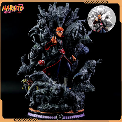 Naruto Anime Figure Akatsuki Pain 27Cm Gk Figurine Pvc Statue Model Doll Ornament Collectible Desk Decora Toys Kids Xmas Gifts