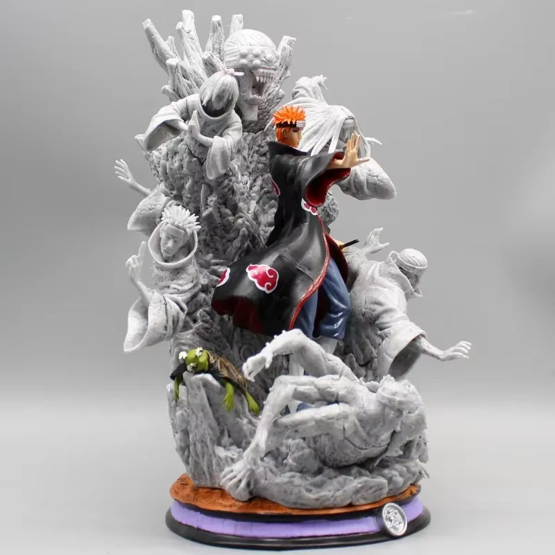 Naruto Anime Figure Akatsuki Pain 27Cm Gk Figurine Pvc Statue Model Doll Ornament Collectible Desk Decora Toys Kids Xmas Gifts