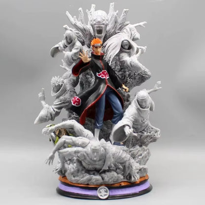 Naruto Anime Figure Akatsuki Pain 27Cm Gk Figurine Pvc Statue Model Doll Ornament Collectible Desk Decora Toys Kids Xmas Gifts