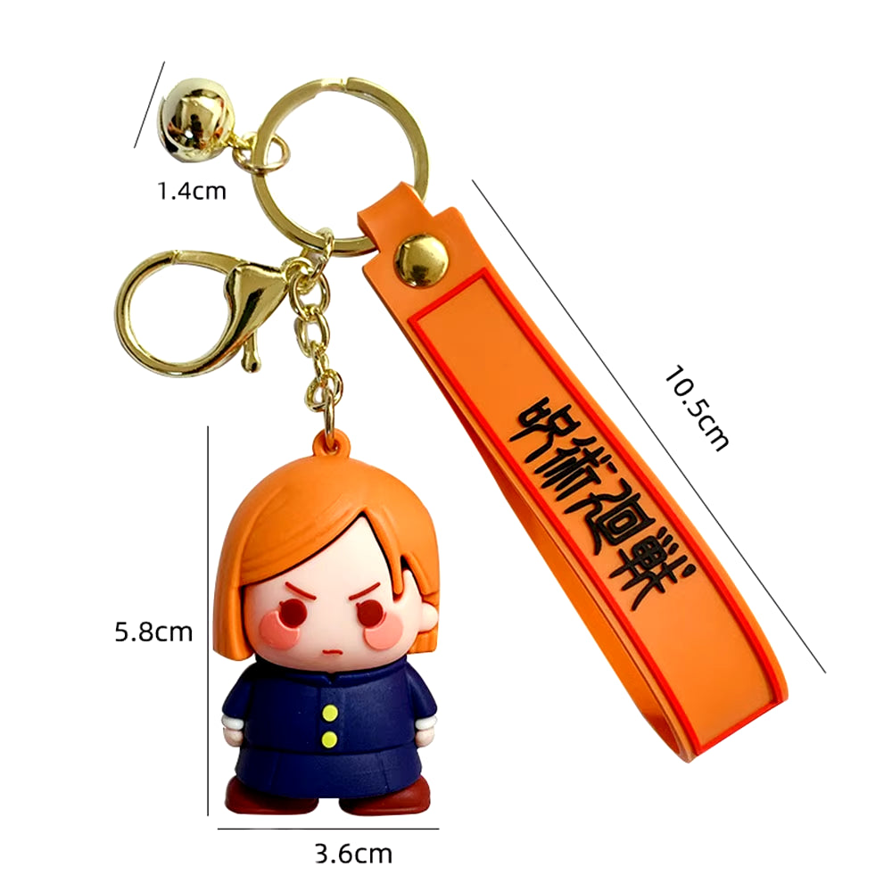 Anime Cosplay Keychain Gojo Itadori Fushiguro Kugisaki Sukuna Kawaii Doll Bag Pendant Fans Gift Collection Props